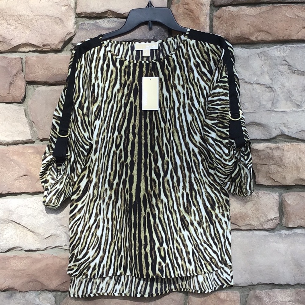 Michael Kors Animal Print Blouse